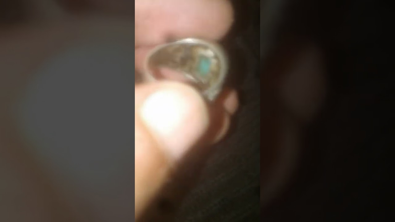 bague argent et turquoise