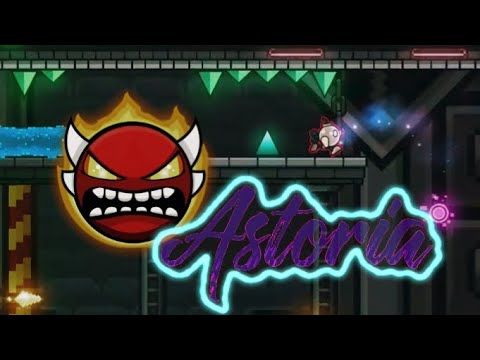 "Astoria" 100% By HumanBeing99999 [All Coins] (Platformer Insane Demon) | Geometry dash 2.2