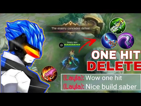 HOW TO ONE HIT ENEMY USING SABER | MOBILE LEGEND