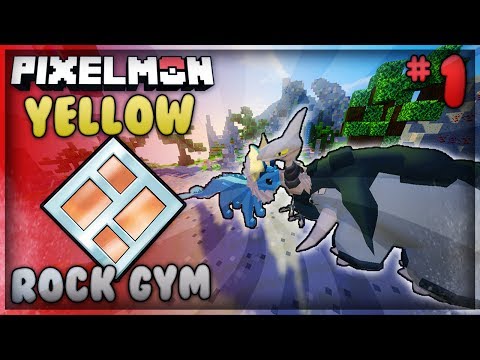 Pixelmon Yellow - Taking on the Rock Gym! (#1)