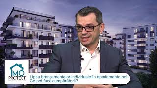 Lipsa branșamentelor individuale în apartamente noi.