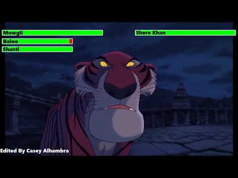 The Jungle Book 2 (2003) Final Battle with healthbars