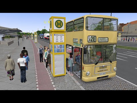 Omsi 2 Addon Berlin-Spandau 1986 - Route 92E U Rathaus - Reimerweg (PC)
