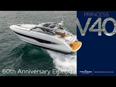 NEW 2025 60th Anniversary Edition Princess V40 | FOR SALE NOW in Swanwick, UK