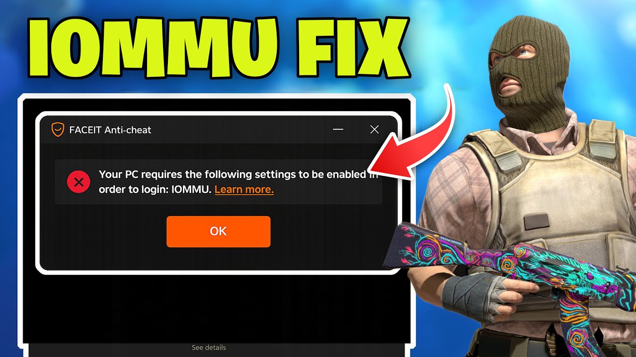 IOMMU Is Disabled in FACEIT AC FIX ✅ 🎮