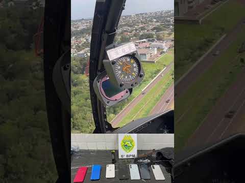 IMAGENS AÉREAS DA PERSEGUIÇÃO DO ASSALTO EM CASCAVEL PR