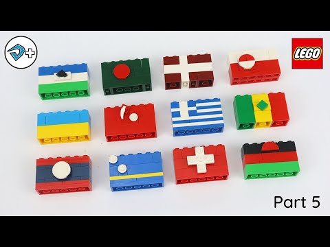 BANDEIRAS DO MUNDO de LEGO - tutorial (Part 5)