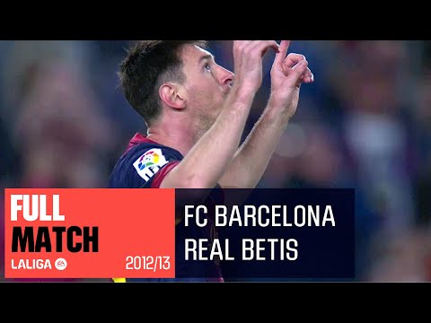 FC Barcelona - Real Betis (4-2) LALIGA 2012/2013 PARTIDO COMPLETO