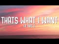 Lil Nas X - THATS WHAT I WANT (Lyrics) Lil Nas X - THATS WHAT I WANT (Lyrics)