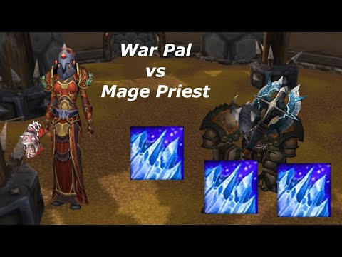 Warrior Paladin vs Mage Priest showdown!