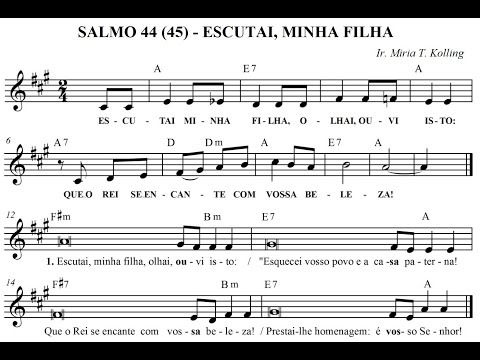 Escutai Minha Filha Salmo Nova Melodia - Irmã…