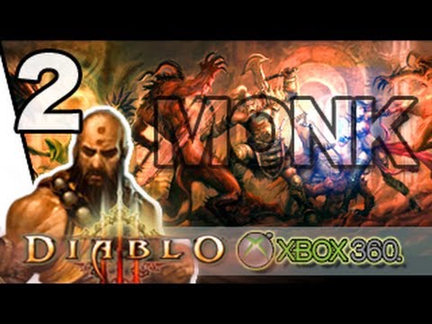 Diablo 3 Xbox 360/PS3 Monk Gameplay Walkthrough Part 2 - Monk Storyline [HD]