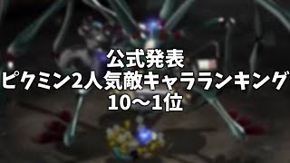 【公式発表】 ピクミン2 人気敵キャラランキング10～1位 【まとめ】【比較】【ランキング】