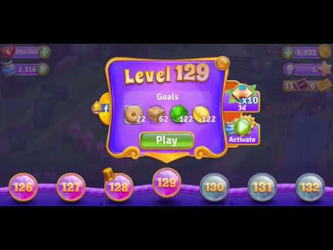 Willy Wonka's World of Candy - Level 129 Complete - No Hacks / No Boosters (Android/IOS)