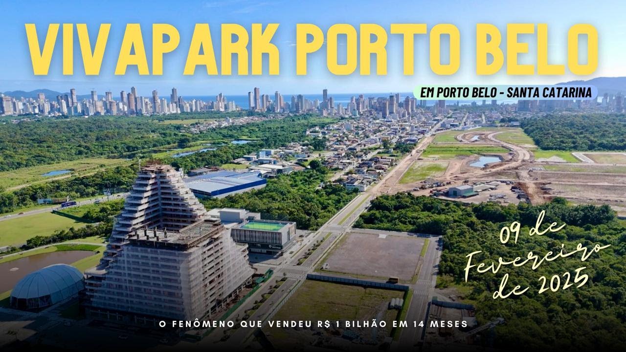 Voo de Drone pelo VivaPark em Porto Belo - SC | 09/02/2025