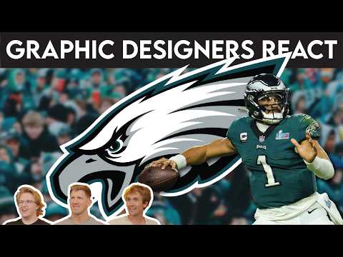 Graphic Designers Rank the WORST & BEST NFL Logos | Eagles, Texans, Panthers