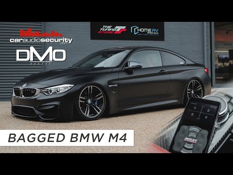 We bagged DMO's BMW M4 on Air Lift Performance! | Car Audio & Security