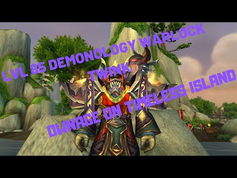 LEVEL 85 DEMONOLOGY WARLOCK TWINK WORLDPVP PANDAWOW 5.4.8