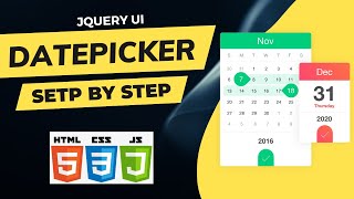 How to add datepicker by using jQuery and HTML | Add Datepicker to Input Field using jQuery UI
