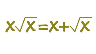 Solving a Nice Radical Equation