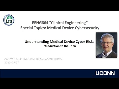 Professor Axel Wirth - Understanding Medical Device Cyber Risks