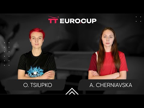 15:30 Oleksandra Tsiupko - Alina Cherniavska 12.04.2025 TT Euro.Cup Women Ukraine Star Table 3