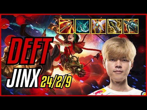 DEFT - JINX vs SAMIRA ADC - KR CHALLENGER - PATCH 11.9