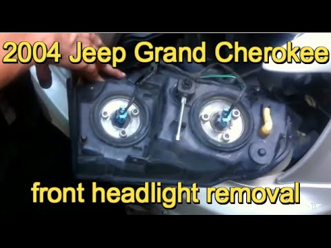 1999-2004 Jeep Grand Cherokee headlamp bulb or assembly replacement
