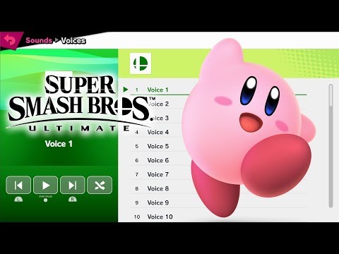 Kirby Voices - Super Smash Bros Ultimate