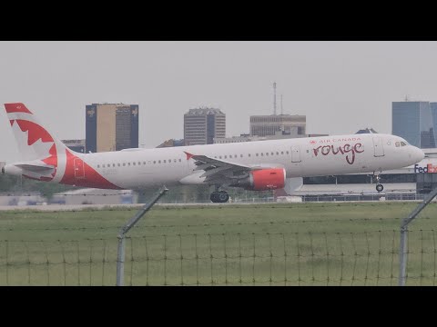 Air Canada Rouge Airbus A321-211 Taking Off From Runway 13 #yqr