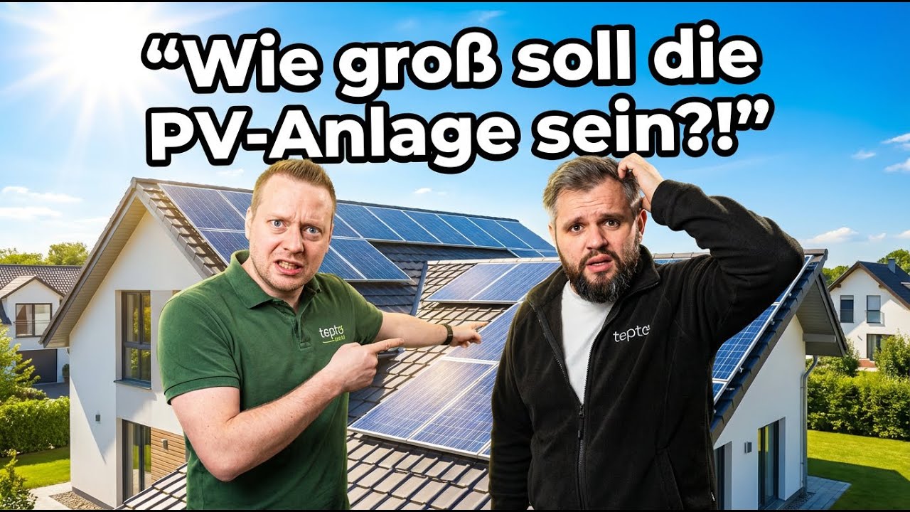 🔋 Wie groß sollte deine PV-Anlage wirklich sein? Spartipps & Fehler, die du vermeiden musst