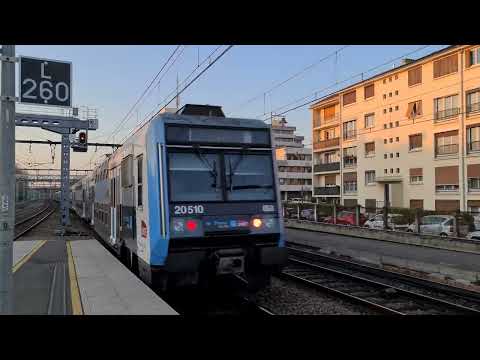 [RER D et TGV] Croisement de Z 20500 IDFM et TGV Ouigo en gare de Maisons-Alfort - Alfortville