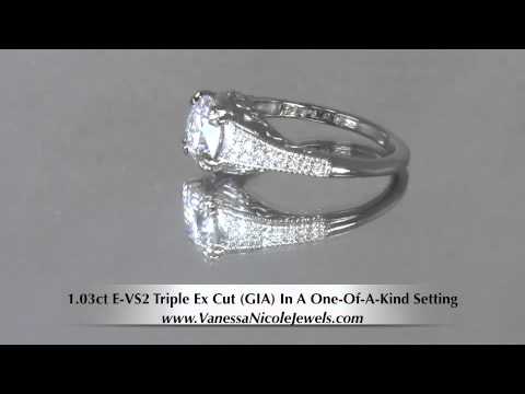 Antique Style Diamond Ring - Christina's Antique Engagement Ring - Vanessa Nicole Jewels