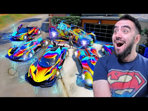 FRANKLIN TRILYONER OLDU GARAJI ARABA DOLDU - GTA 5 MODS