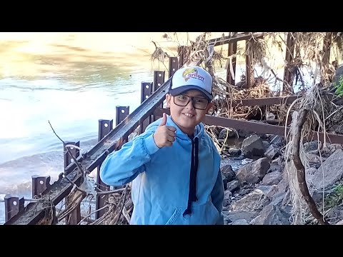 Visitando lugares de pesca en nuestro pueblo andino!! Siempre sorprendiendo el rio carcaraña