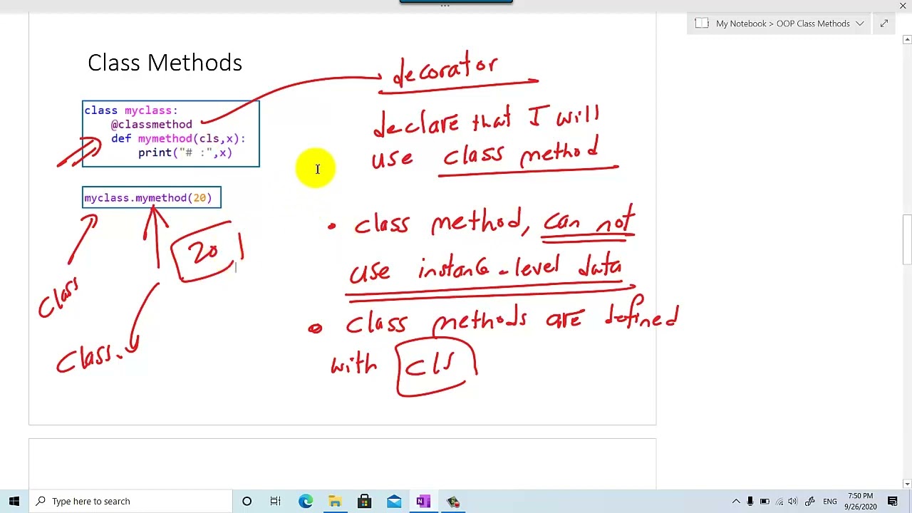Class Methods  | Learning OOP using Python 🐍