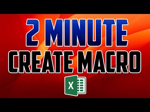 Excel 2016 : How to Create Macros