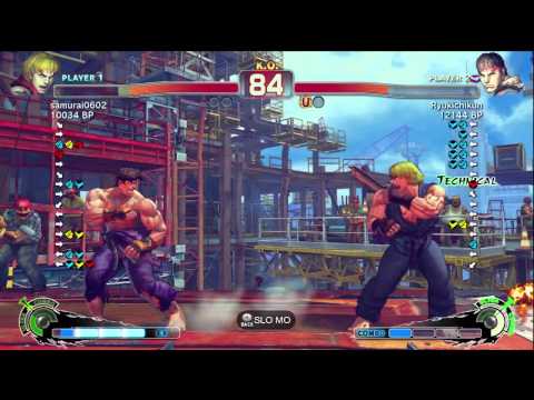 Ryukichikun [Ryu] vs samurai0602 [Ken] SSF4 Japanese Online Ranked Matches - TRUE-HD