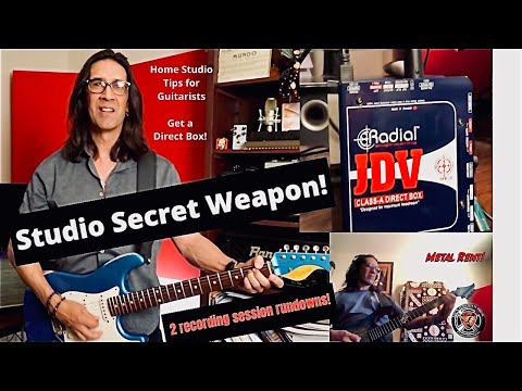 "Studio Secret Weapon!" JDV Class A Direct Box by Radial Engineering 2 Recording Session Rundowns!