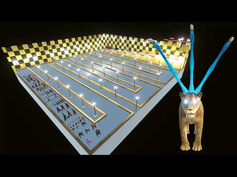 ESCAPE FROM ALIEN SMILODON - ARBS - Animal Revolt Battle Simulator