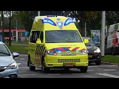 [Wail] A1, Silverline Ambulances 02-114 Leeuwarden & 02-128 Nieuwehorne naar het MCL