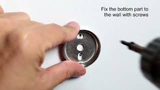 How to Install A Toilet Paper Holder - WOWOW Black Toilet Paper Holder Installation