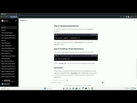 Python Script Install Dependencies
