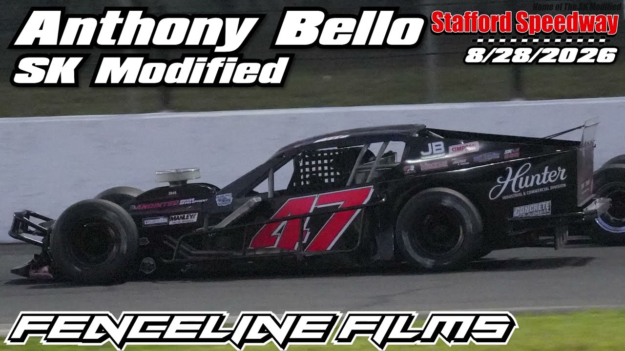 Anthony Bello SK Modified Race at Stafford Speedway