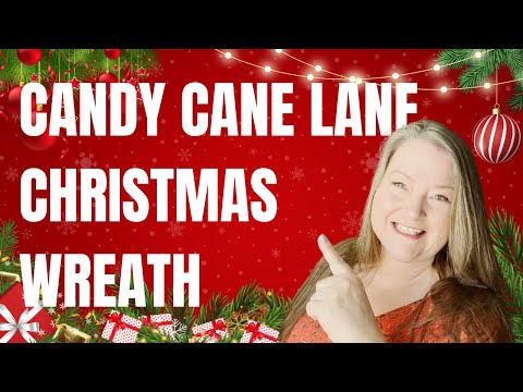 Candy Cane Lane Christmas Wreath ~ Deco Mesh Christmas...