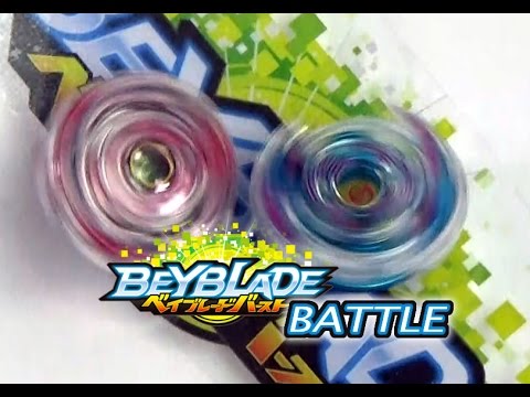 Beyblade Burstベイブレードバースト B-24 Evil-eye Wing Needle battle4 VS B-22 Ragnaruk Central Massive