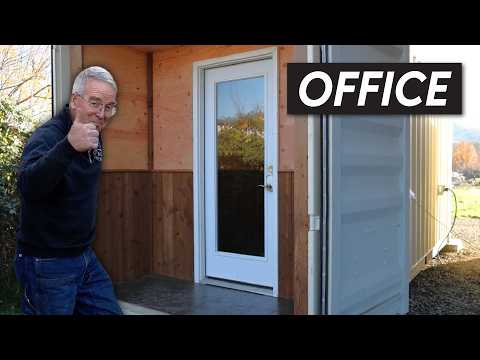 Man Builds Shipping Container Office - Start to Finish