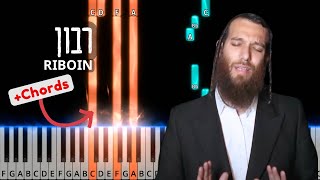 Riboin רבון by Beri Weber. Piano tutorial with chords