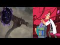 Doofenshmirtz fighting Perry - Cartoon v.s Anime
