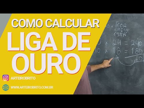 como calcular liga de ouro